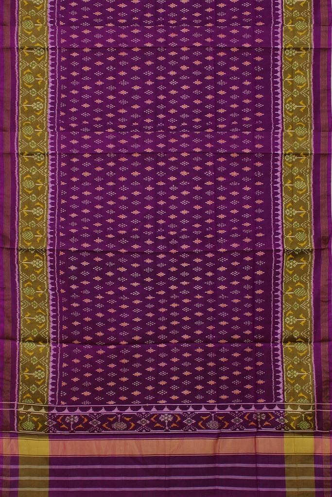 Handloom Single Ikat Patola Silk Dupatta