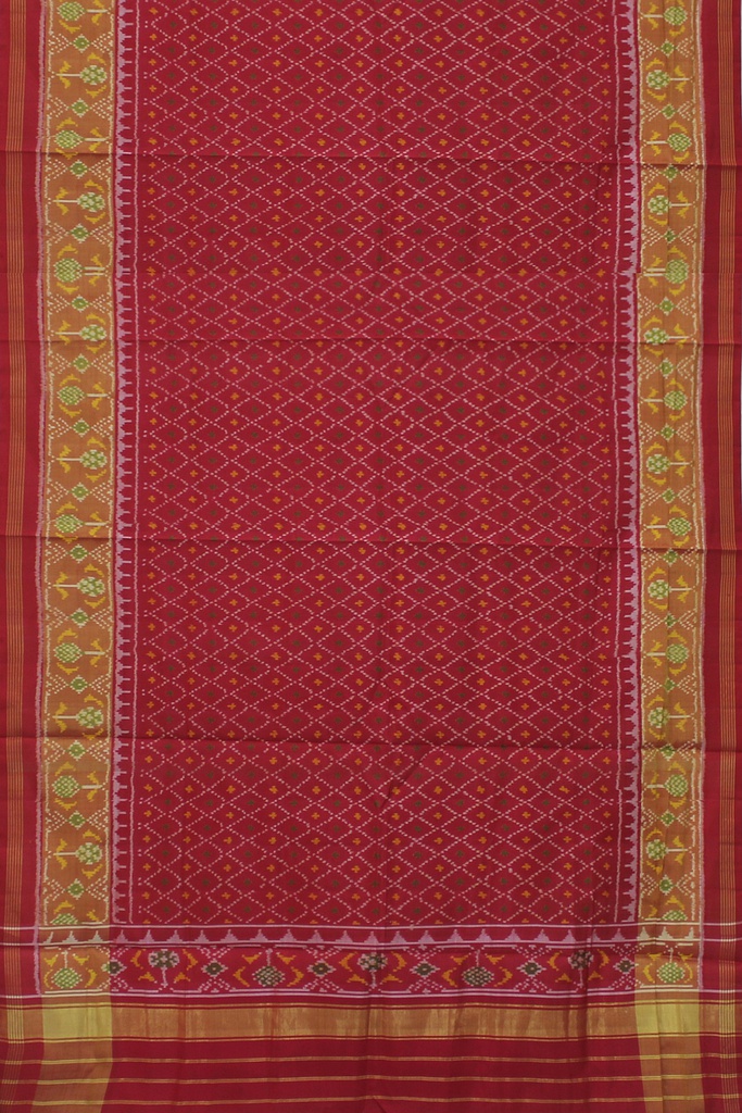 Handloom Single Ikat Patola Silk Dupatta