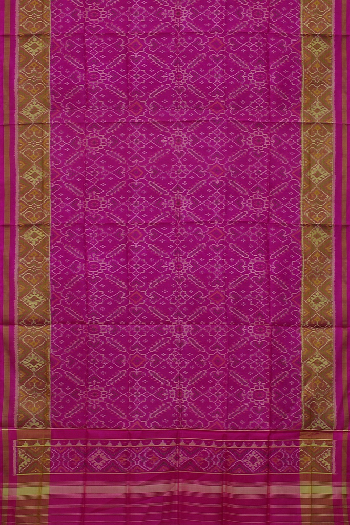Handloom Single Ikat Patola Silk Dupatta