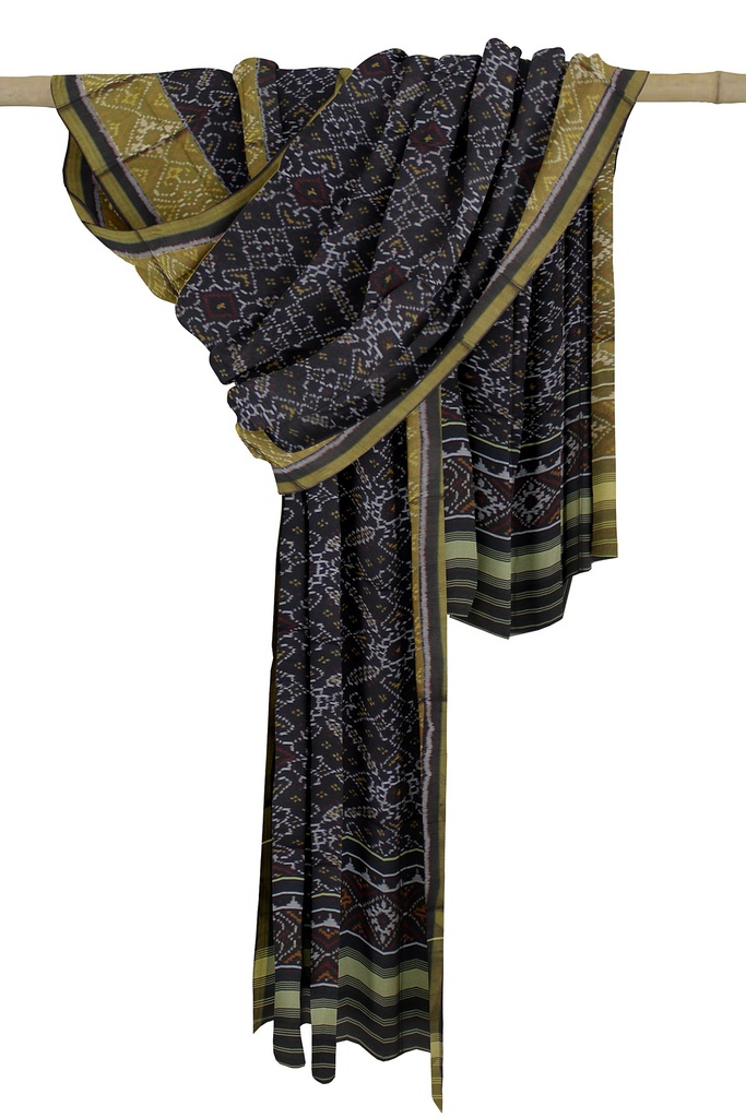 Handloom Single Ikat Patola Silk Dupatta