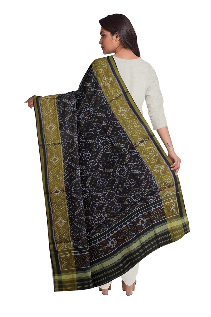 Handloom Single Ikat Patola Silk Dupatta