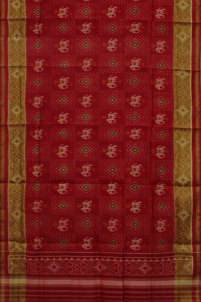 Handloom Single Ikat Patola Silk Dupatta