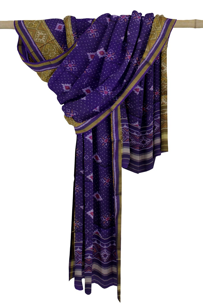 Handloom Single Ikat Patola Silk Dupatta