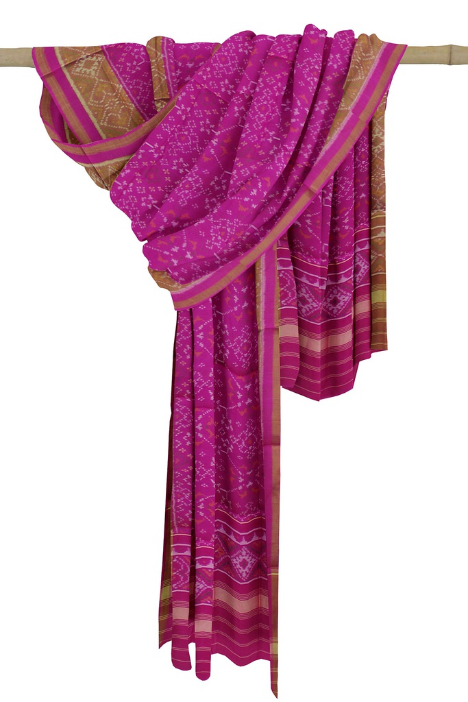 Handloom Single Ikat Patola Silk Dupatta