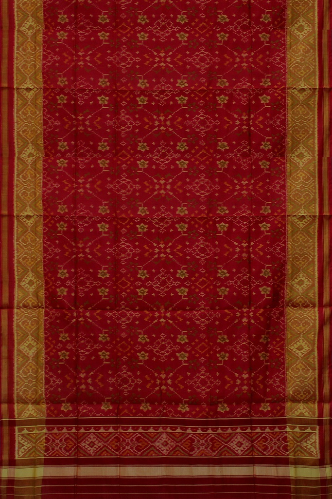 Handloom Single Ikat Patola Silk Dupatta