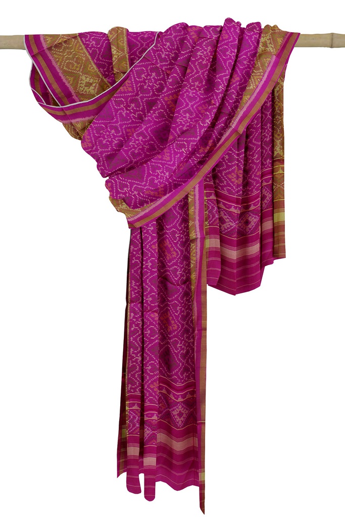 Handloom Single Ikat Patola Silk Dupatta