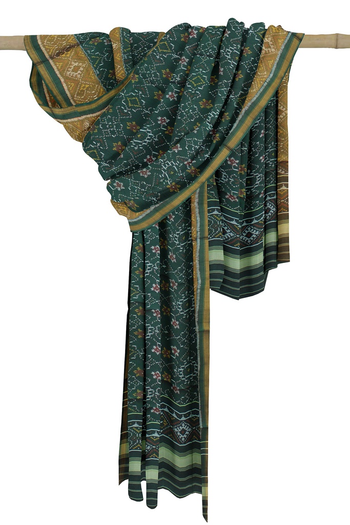 Handloom Single Ikat Patola Silk Dupatta