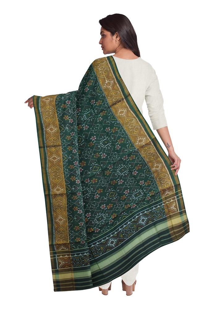 Handloom Single Ikat Patola Silk Dupatta