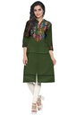 Handcrafted Applique Work Cotton Kurti Material