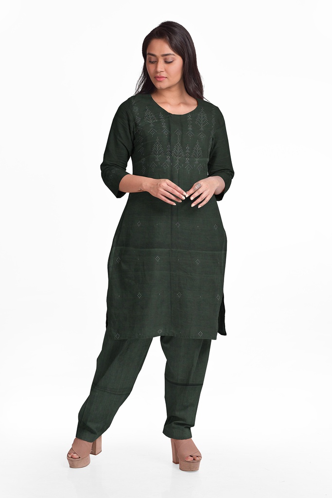 Handwoven Cotton Tangaliya Suit Set/Dress Material