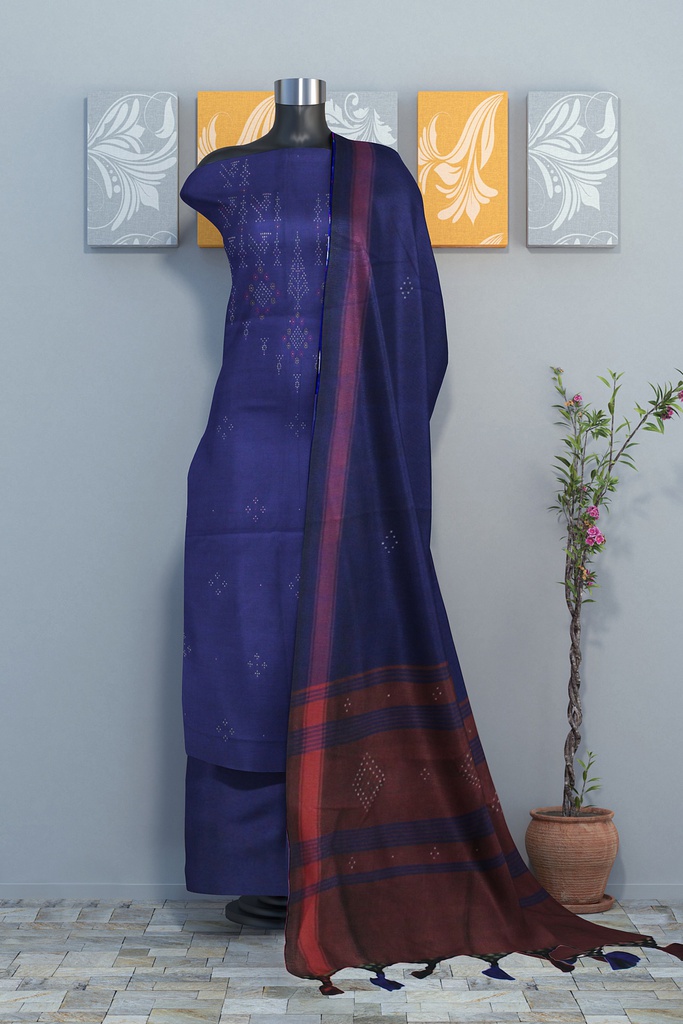 Handwoven Cotton Tangaliya Suit Set/Dress Material
