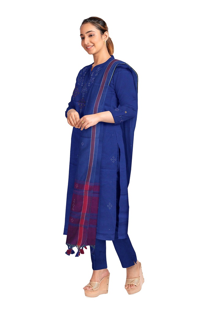 Handwoven Cotton Tangaliya Suit Set/Dress Material