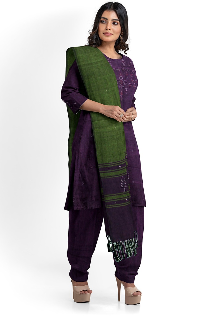 Handwoven Cotton Tangaliya Suit Set/Dress Material