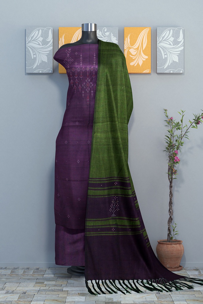 Handwoven Tangaliya Cotton Suit Set / Dress Material