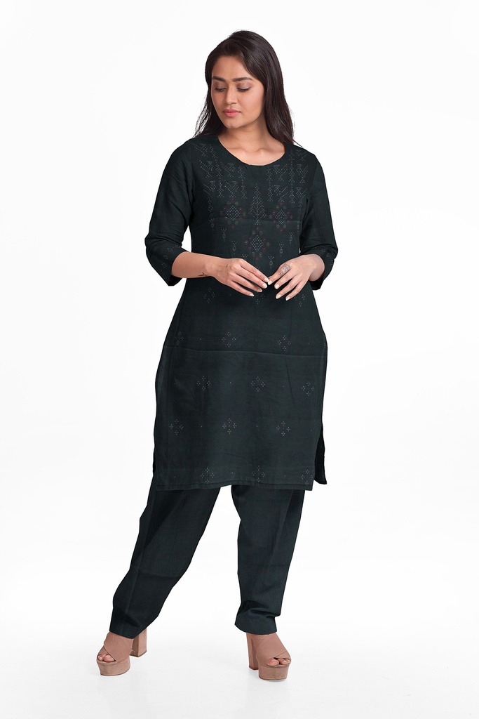 Handwoven Tangaliya Cotton Suit Set / Dress Material