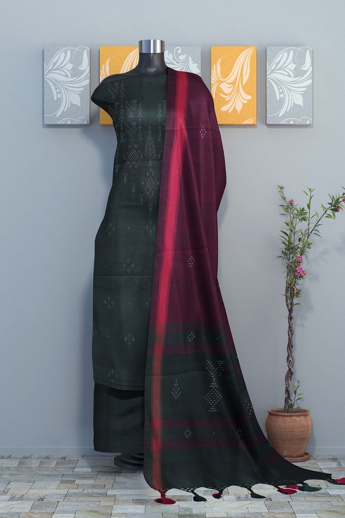 Handwoven Tangaliya Cotton Suit Set / Dress Material