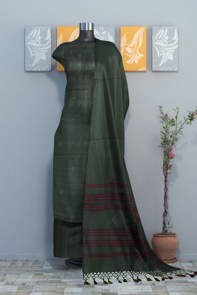 Handwoven Tangaliya Cotton Suit Set / Dress Material