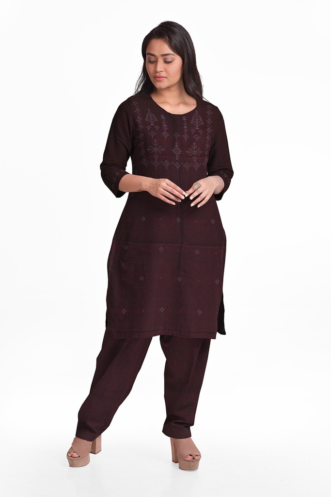 Handwoven Tangaliya Cotton Suit Set / Dress Material