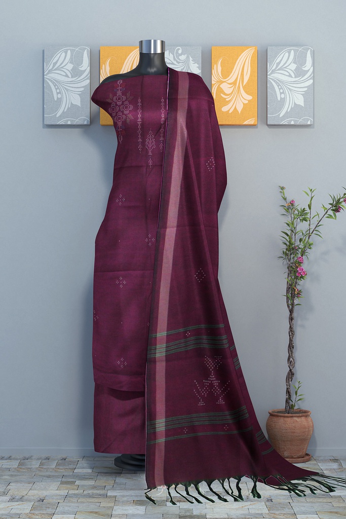Handwoven Tangaliya Cotton Suit Set / Dress Material