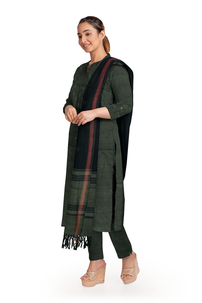 Handwoven Cotton Tangaliya Suit Set/Dress Material