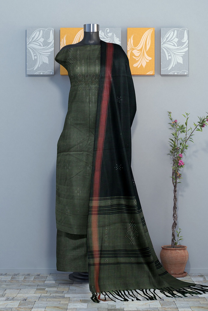 Handwoven Tangaliya Cotton Suit Set / Dress Material