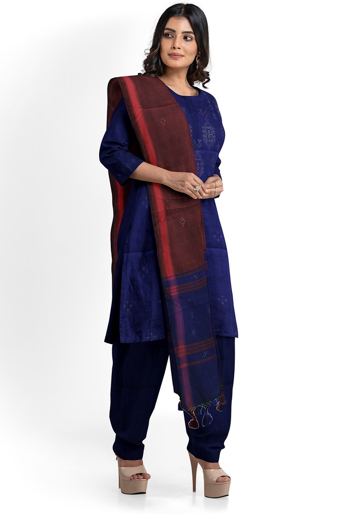 Handwoven Cotton Tangaliya Suit Set/Dress Material