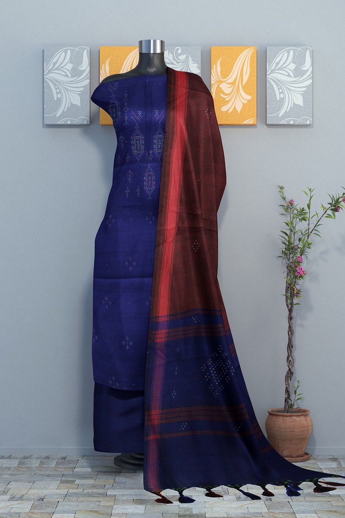 Handwoven Tangaliya Cotton Suit Set / Dress Material