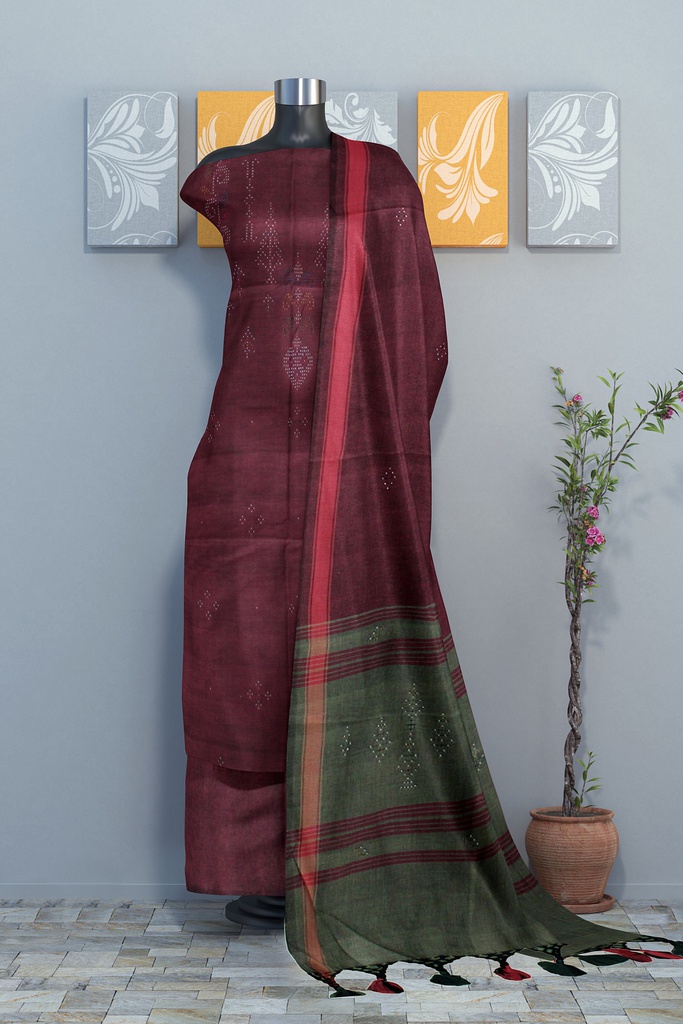 Handwoven Tangaliya Cotton Suit Set / Dress Material