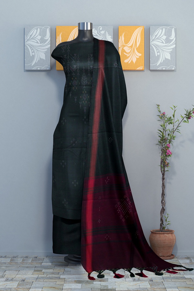 Handwoven Tangaliya Cotton Suit Set / Dress Material