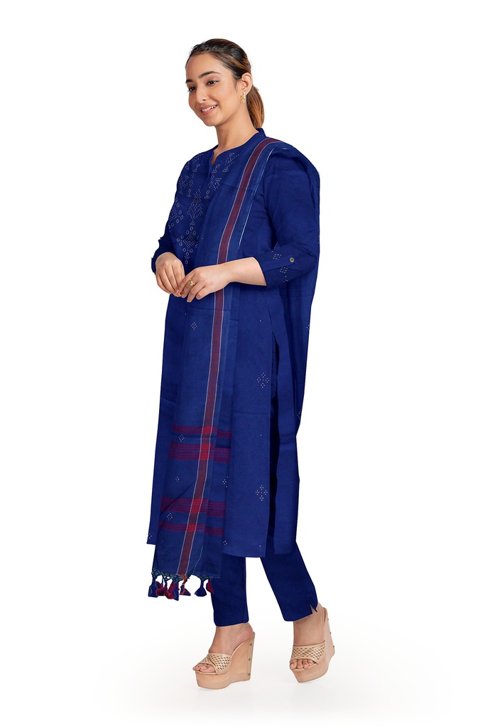 Handwoven Tangaliya Cotton Suit Set / Dress Material