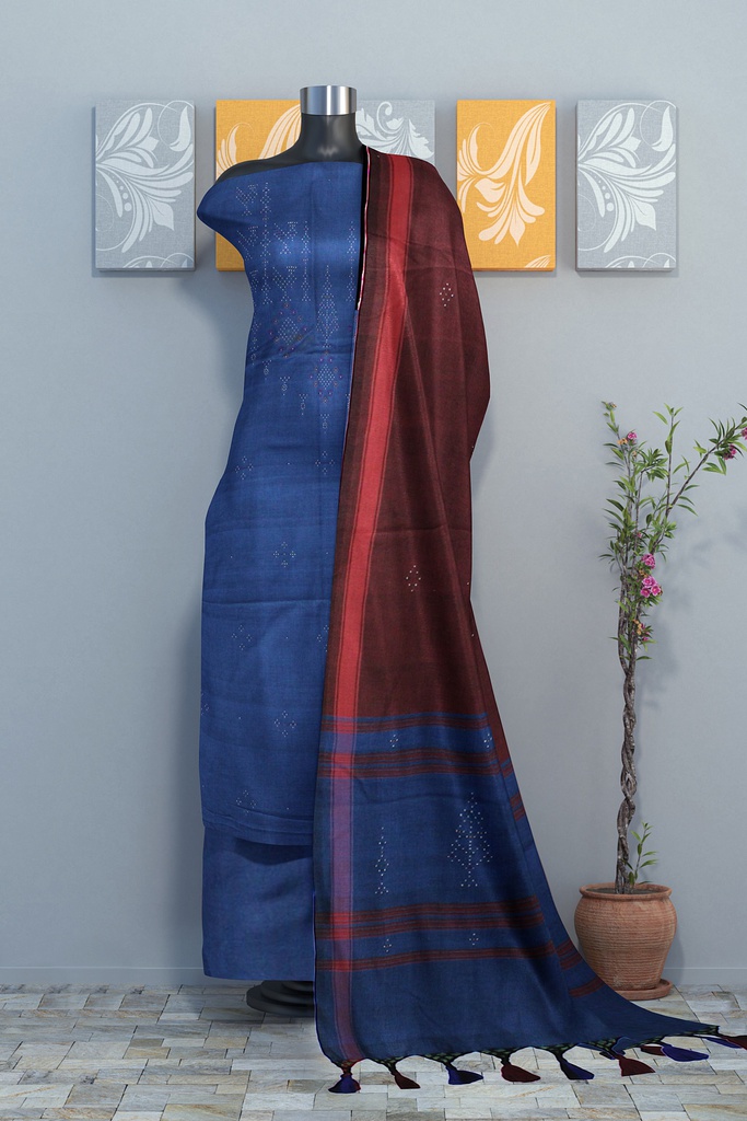 Handwoven Tangaliya Cotton Suit Set / Dress Material