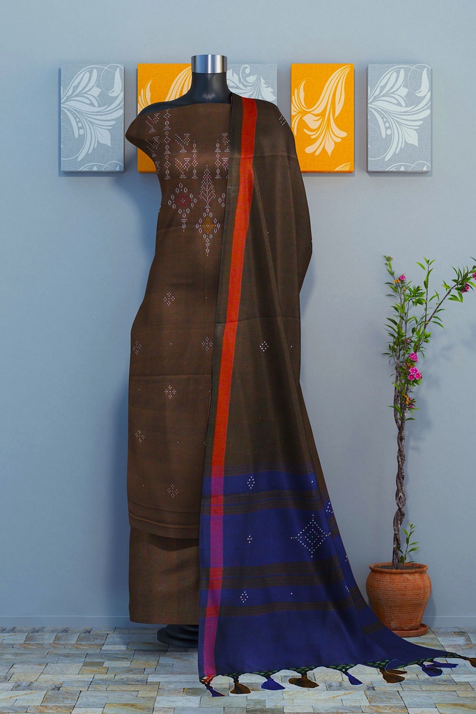 Handwoven Tangaliya Cotton Suit Set / Dress Material