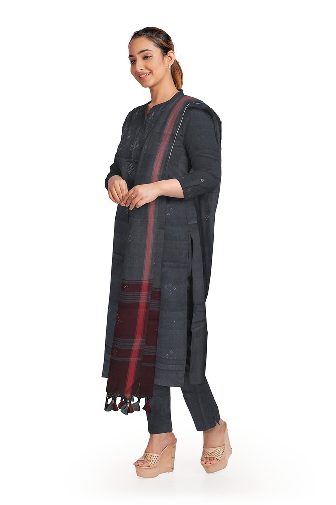 Handwoven Cotton Tangaliya Suit Set/Dress Material