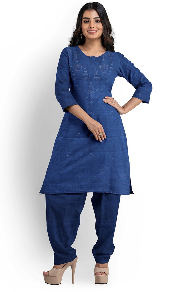 Handwoven Tangaliya Cotton Suit Set / Dress Material