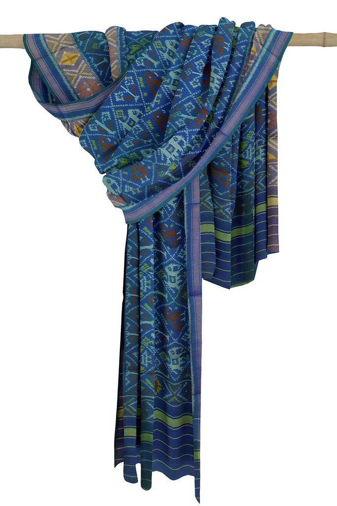 Handloom Single Ikat Patola Silk Dupatta