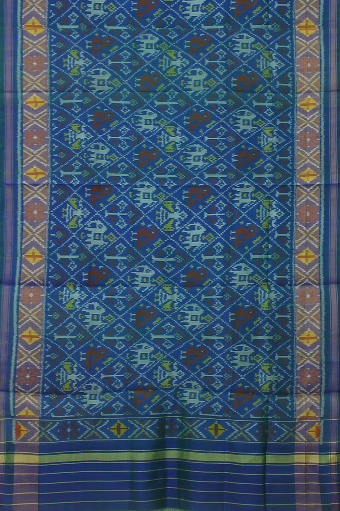 Handloom Single Ikat Patola Silk Dupatta