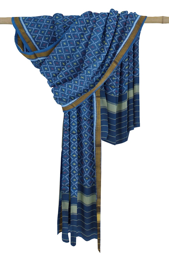 Handloom Single Ikat Patola Silk Dupatta