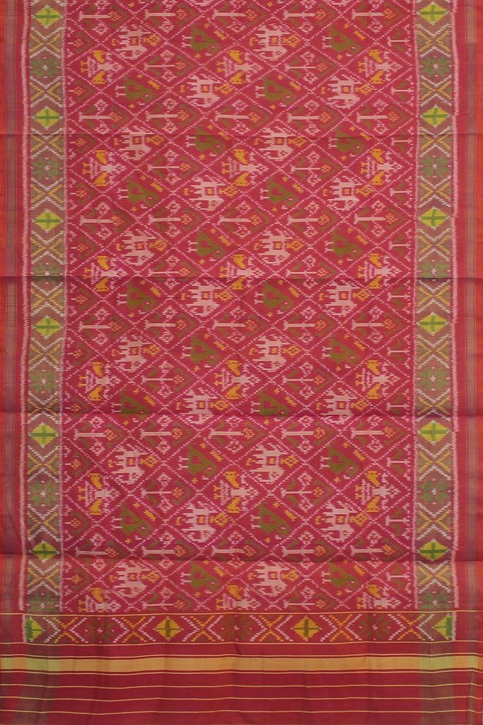 Handloom Single Ikat Patola Silk Dupatta