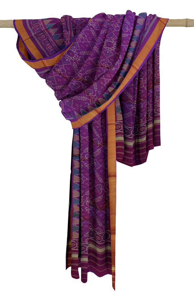 Handloom Single Ikat Patola Silk Dupatta