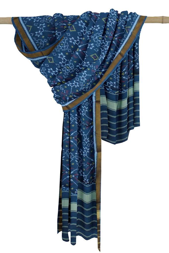 Handloom Single Ikat Patola Silk Dupatta