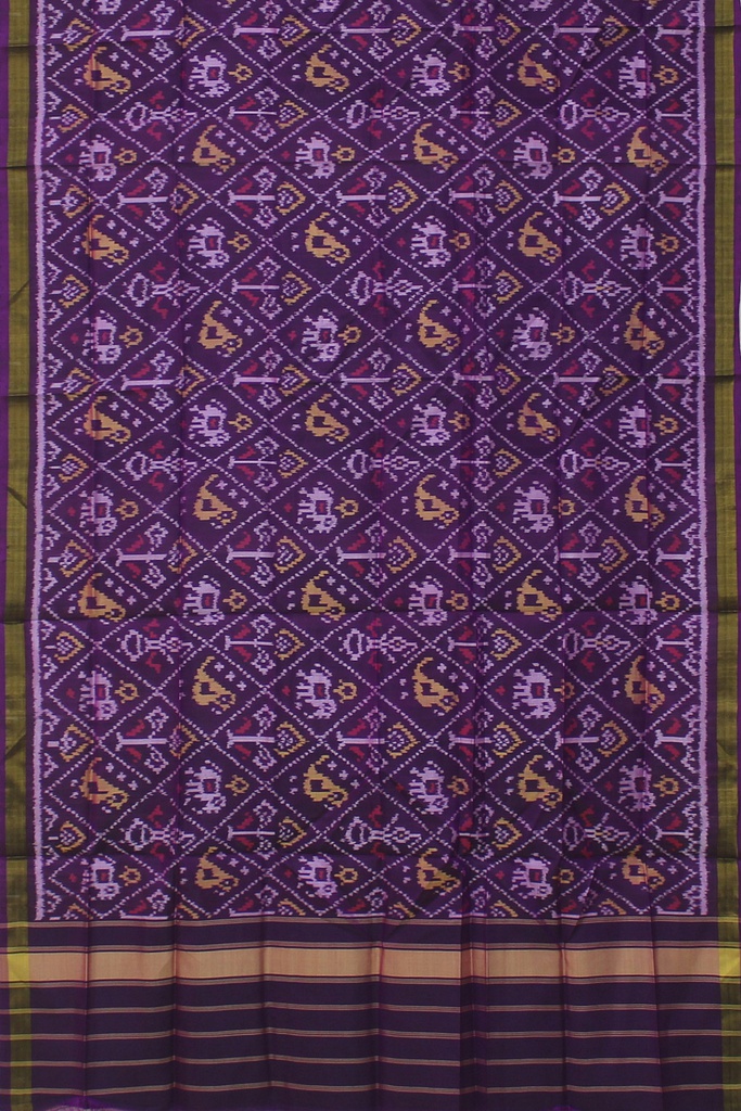 Handloom Single Ikat Patola Silk Dupatta