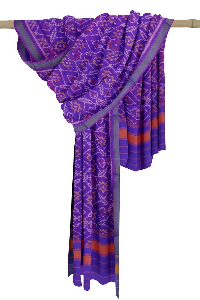 Handloom Single Ikat Patola Silk Dupatta