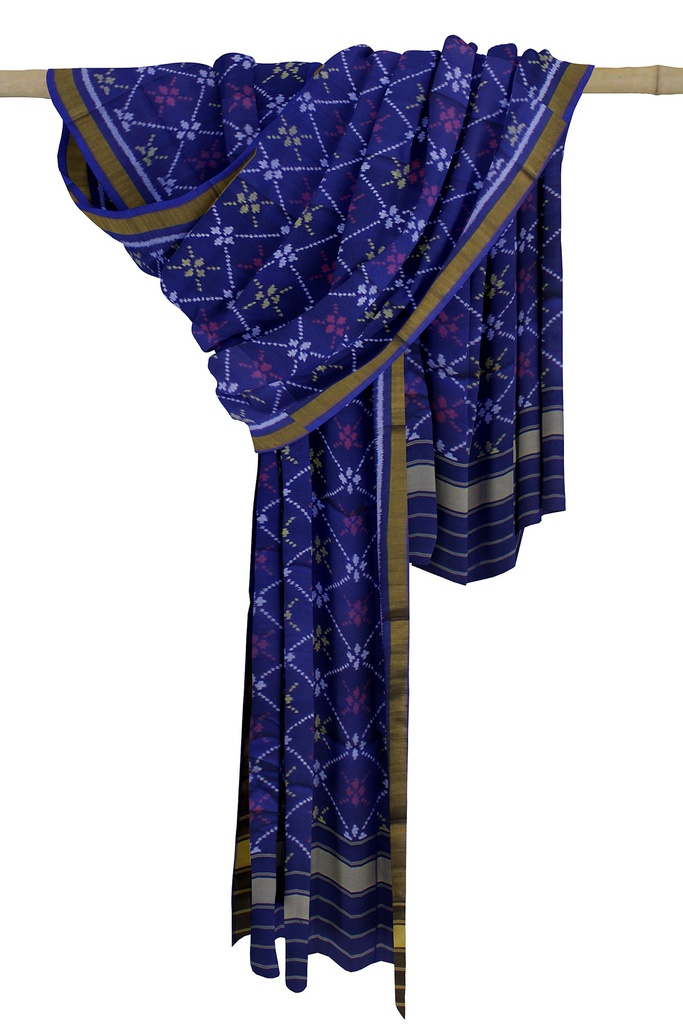 Handloom Single Ikat Patola Silk Dupatta