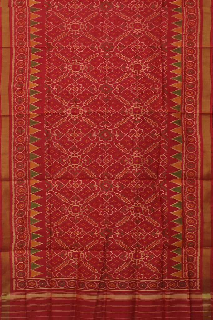 Handloom Single Ikat Patola Silk Dupatta