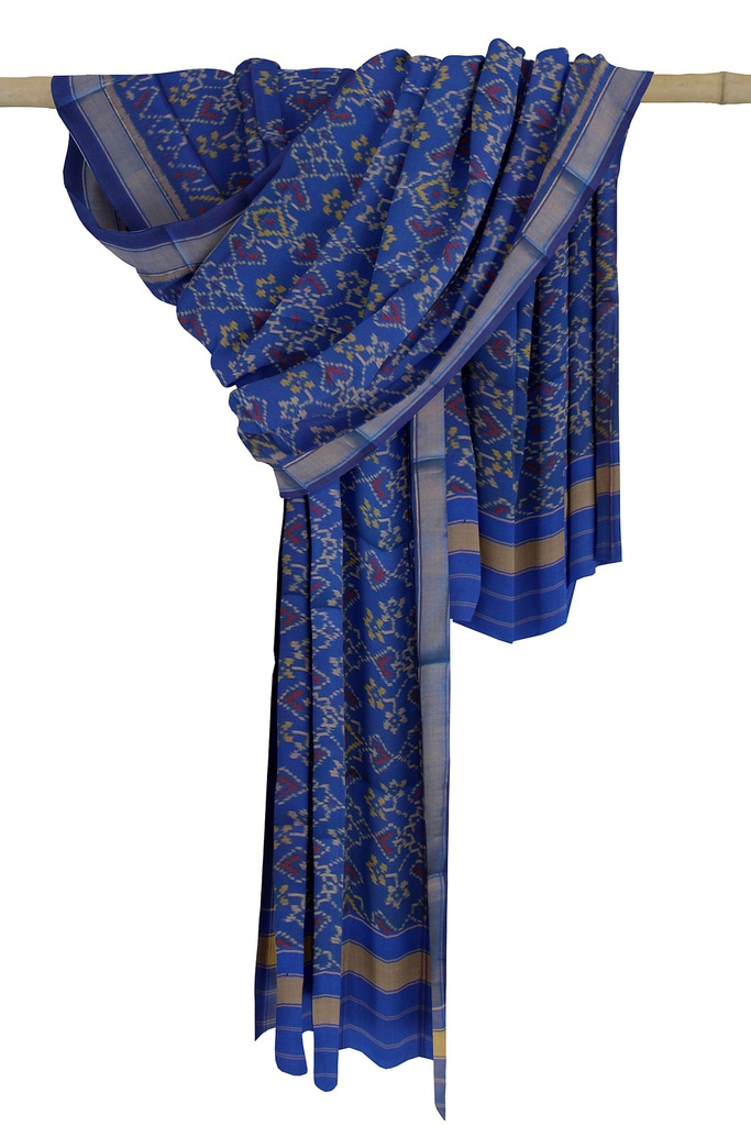 Handloom Single Ikat Patola Silk Dupatta