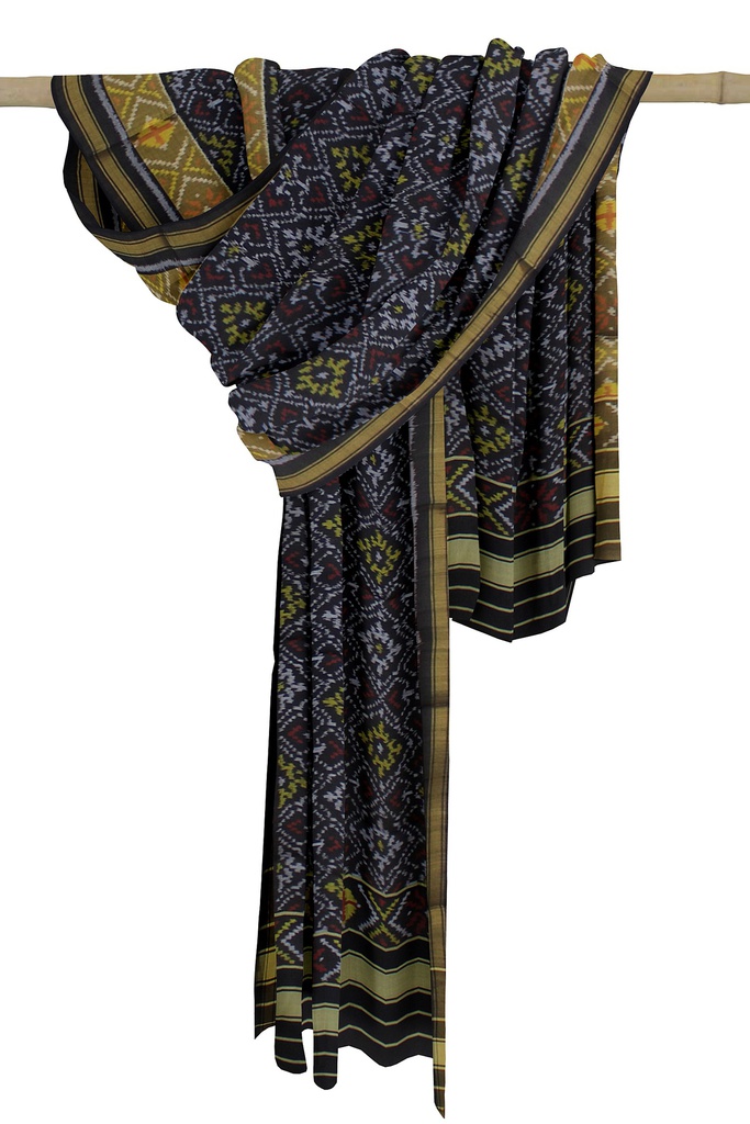 Handloom Single Ikat Patola Silk Dupatta