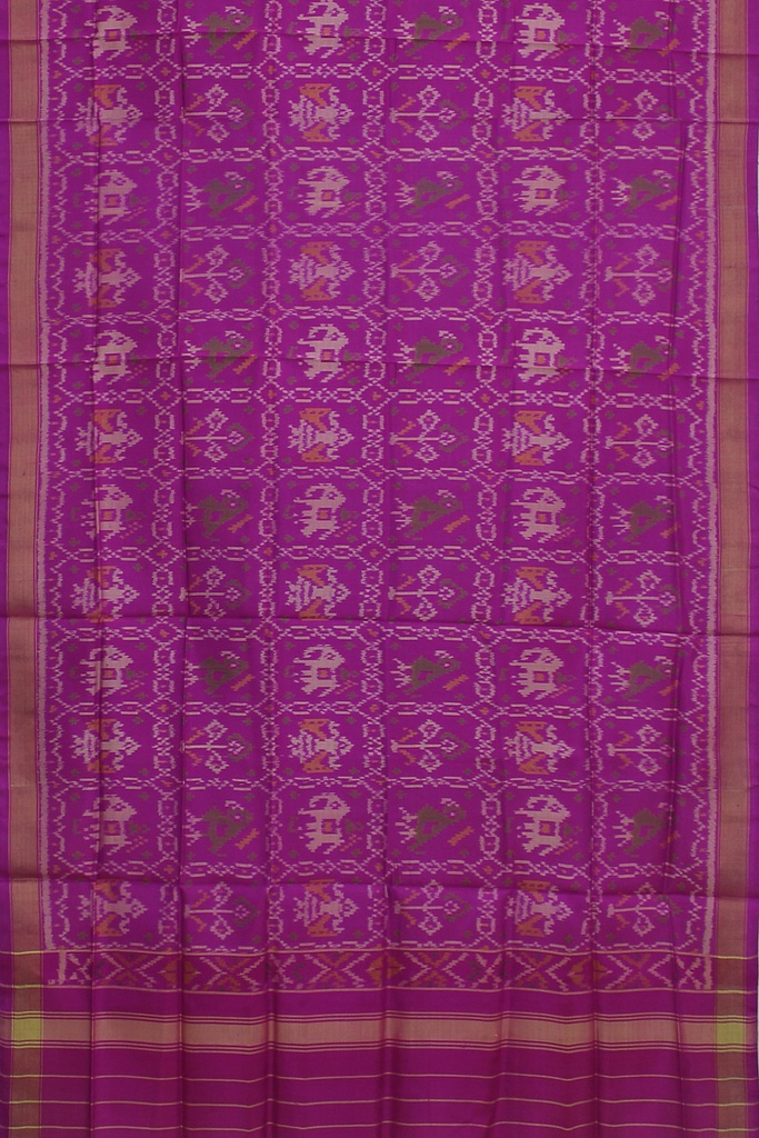 Handloom Single Ikat Patola Silk Dupatta