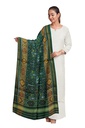 Handloom Single Ikat Patola Silk Dupatta