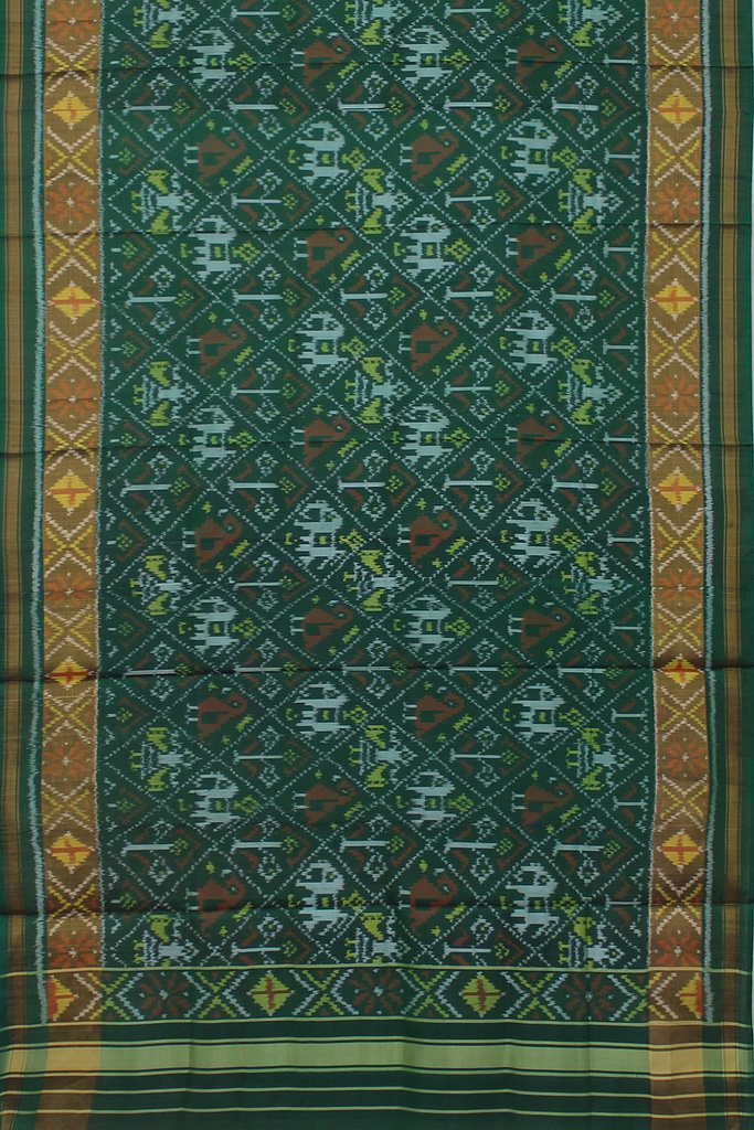 Handloom Single Ikat Patola Silk Dupatta