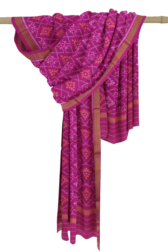 Handloom Single Ikat Patola Silk Dupatta